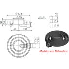 Queimador Duplo 1cano Completo Fogão Industrial Ferro 17 4cm