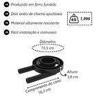 Queimador Duplo Completo Fogão Industrial Ferro N05 15 5cm
