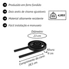 Queimador Duplo Completo Para Fogão Industrial De Ferro 23cm