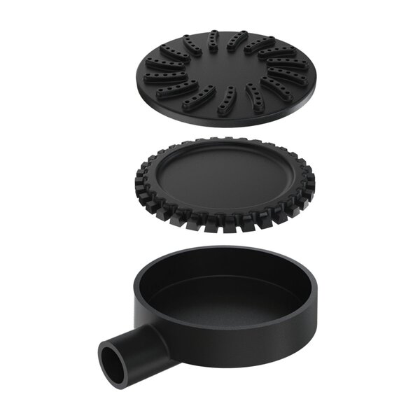 Queimador Palmatoria Curto Completo De Alta Pressão 13cm