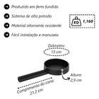 Queimador Palmatoria Médio Completo De Alta Pressão 13cm