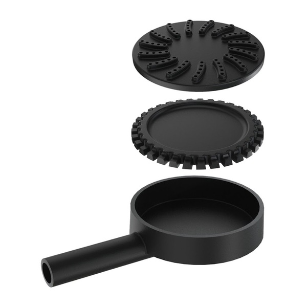 Queimador Palmatoria Pequeno Completo De Alta Pressão 13cm