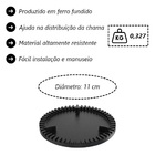 Queimador Simples Completo Fogão Industrial Ferro N01 11cm