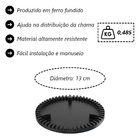 Queimador Simples Completo Fogão Industrial Ferro N01 13cm