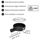 Queimador Simples Completo Fogão Industrial Ferro N01 13cm