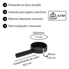 Queimador Simples Completo Fogão Industrial Ferro N02 11cm