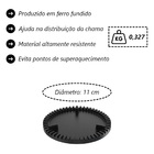 Queimador Simples Completo Fogão Industrial Ferro N02 11cm