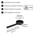Queimador Simples Completo Fogão Industrial Ferro N03 13cm