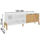 Rack 02 Portas Com Pes Madeira 1603 Fell