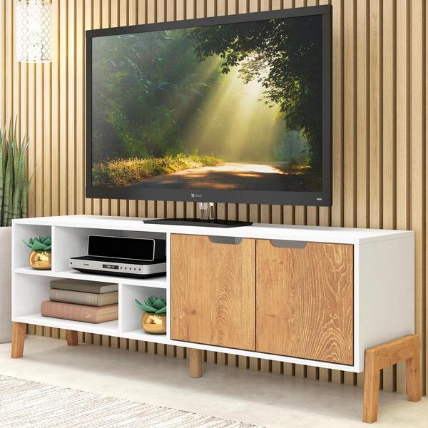 Rack 02 Portas Com Pes Madeira 1603 Fell