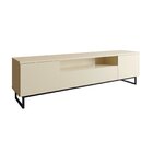 Rack 100% Mdf Para Tv Até 75 Polegadas Pés Industrial Com 2 P