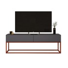 Rack 140cm Industrial Vintage Base Metalon Cobre 4 Opções De