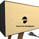 Rack 160cm 2 Portas Basculantes E Pé Inclinado De Madeira  Pr