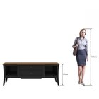 Rack 160cm Simplicidade Artemobili Mel/preto