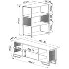 Rack 180 Cm Gaveta Estante 77 Cm Industrial 17x24 Pp