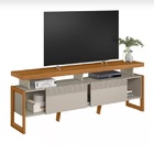Rack 1 80 Linea Esmeralda Nature / Off White  Tv Até 70´´