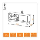 Rack 1 Porta 140cm R414 Dalla Costa
