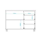 Rack 1 Prateleira 4 Gavetas Bse 02 - Brv Móveis