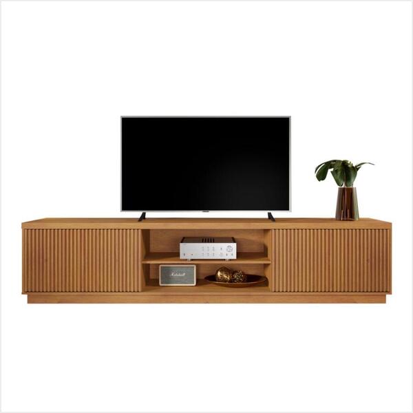 Rack 2 Porta Para Tv Até 75'' Arezzo Mavaular Naturalle