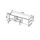 Rack 2 Portas 1 Gaveta Vesta Para Tv Até 60 Polegadas Artesan