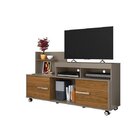 Rack 2 Portas 1 Prateleira Gaspar Madetec Fendi/naturale