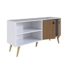 Rack 2 Portas Amber Brise Genialflex Branco Fosco/frentes Bri