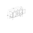 Rack 2 Portas Amêndoa