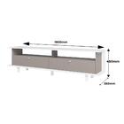 Rack 2 Portas Basculantes 1 Prateleira Tv Até 70" Br 69 Linha