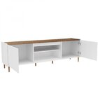 Rack 2 Portas Bufallo Branco/tannat