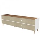 Rack 2 Portas Bufallo Branco/tannat