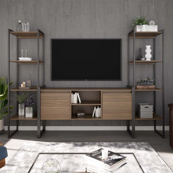 Rack 2 Portas Com Estante Clean Affara