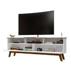 Rack 2 Portas Com Nicho Samantta Branco Cinamomo