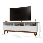 Rack 2 Portas Com Nicho Samantta Branco Cinamomo