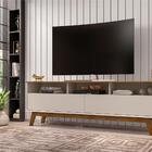 Rack 2 Portas Com Nicho Samantta Off White Cinamomo