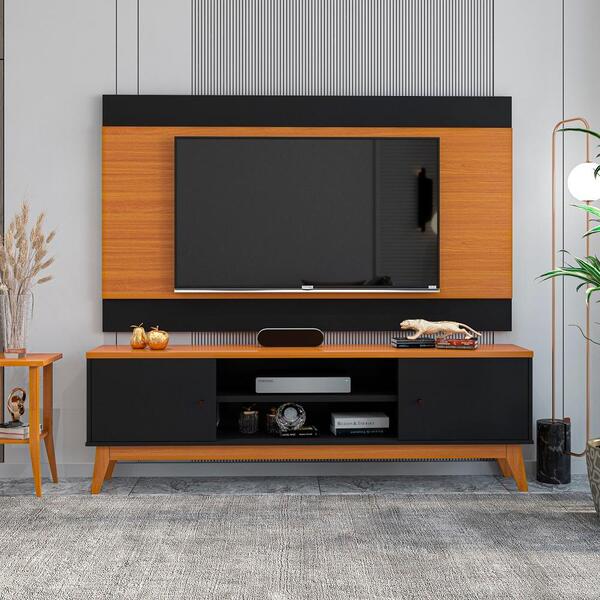 Rack 2 Portas Com Painel Para Tv 65 Polegadas Itália 180cm