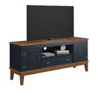 Rack 2 Portas E 1 Gaveta Azul Petróleo