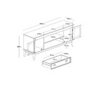 Rack 2 Portas E 1 Gaveta Branco