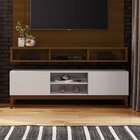 Rack 2 Portas Fresh  Branco/imbuia