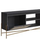 Rack 2 Portas Oslo Artesano 183 Cm (largura) Mdp Nero Palha S
