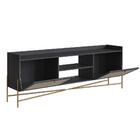 Rack 2 Portas Oslo Artesano 183 Cm (largura) Mdp Nero Palha S