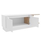 Rack 2 Portas Para Tv Até 50 Polegadas Bertha Branco/aveiro