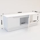 Rack 2 Portas Para Tv Até 50 Polegadas Bertha Branco/aveiro