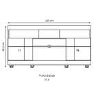 Rack 2 Portas Para Tv Até 55 Polegadas Yara Colibri