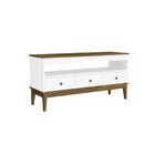 Rack 3 Gavetas Colonial  Freijó/branco