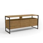 Rack 3 Portas Kappesberg Industrial Freijó 1,36m X 62cm