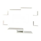 Rack 6 Prateleiras Suspenso Branco 30x120cm - Deep