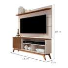 Rack + Painel 1,36 P/ Tv 50" Malbec Giga- Off White / Freijó