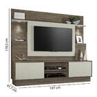 Rack Accord Para Tv Até 55" 2 Portas Notável - Canela/areia