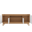 Rack Adria 1.60 Branco/noce - Casa D Móveis