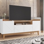 Rack Adria 1.60 Branco/noce - Casa D Móveis